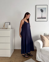 Viskosekleid Navy