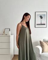 Viskosekleid Olive
