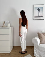 Mom Jeans Classic Weiß