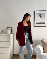 Blazer Basic Weinrot