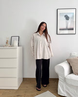 Leinenhemd Beige