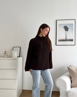 Oversized Zipper Braun