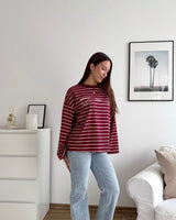 Longsleeve Classy Weinrot