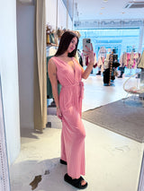 Plissee Jumpsuit Rosa