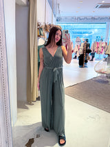 Plissee Jumpsuit Olive