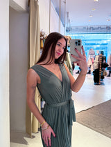 Plissee Jumpsuit Olive