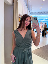 Plissee Jumpsuit Olive