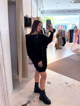 Pullover Kleid Schwarz