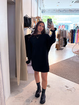 Pullover Kleid Schwarz