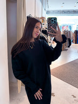 Pullover Kleid Schwarz