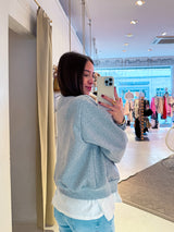 Bomberjacke Hellgrau