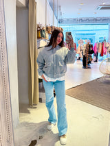 Bomberjacke Hellgrau