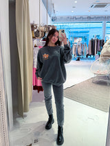 Aperol Crew Neck Dunkelgrau