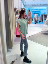 Lockeres Basic Tee Olive