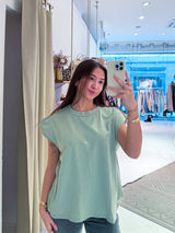 Lockeres Basic Tee Olive