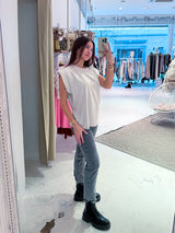 Lockeres Basic Tee Beige