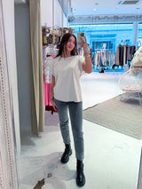 Lockeres Basic Tee Beige