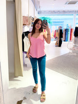 Top mit Spitze Pink