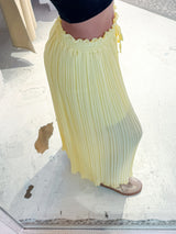 Plissee Hose Gelb