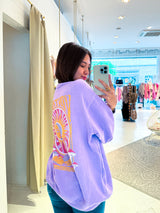 Sun and Moon Crew Neck Flieder