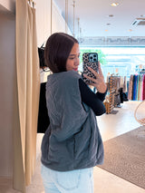 Steppweste dunkelgrau