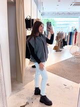 Steppweste dunkelgrau