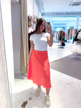 Silky Rock mit Leomuster Orange Pink