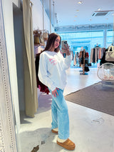 Good Vibes Only Crew Neck Weiß