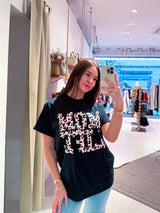 Mom Life Tee Schwarz