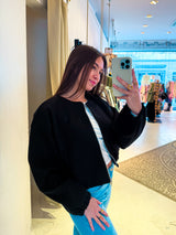 Bomberjacke Basic Schwarz