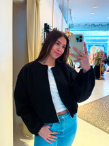 Bomberjacke Basic Schwarz