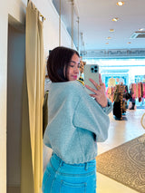 Bomberjacke Basic Hellgrau