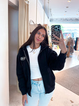 Helena Oversized Sweat Jacket Washed Black