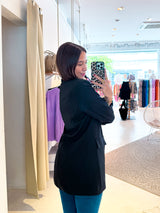 Oversized Blazer Basic Schwarz