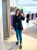 Oversized Blazer Basic Schwarz