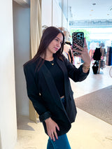 Oversized Blazer Basic Schwarz