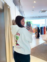 Malli Oversized Raglan Hoodie Washed Unbleached