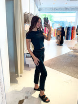 Mom Jeans Cut Schwarz