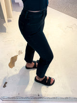 Mom Jeans Cut Schwarz