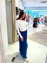 Plissee Hose Royalblau