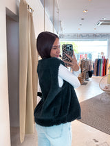 Teddy Weste Dunkelgrau