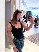 Shiny Rib Body Schwarz