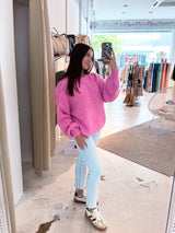 Oversized Strickpullover Pink