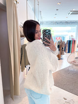 Oversized Strickpullover Beige