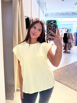 Lockeres Basic Tee Gelb