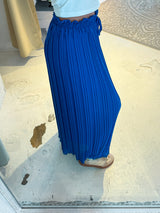 Plissee Hose Royalblau