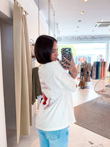 Yelene Heavy Oversized Tee Washed Warm White