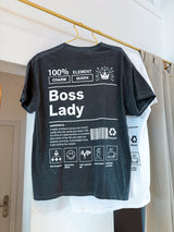 Boss Lady Tee Dunkelgrau