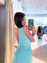 Plissee Jumpsuit Mint