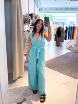 Plissee Jumpsuit Mint